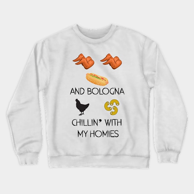 Chicken Wing Song Crewneck Sweatshirt by theboonation8267